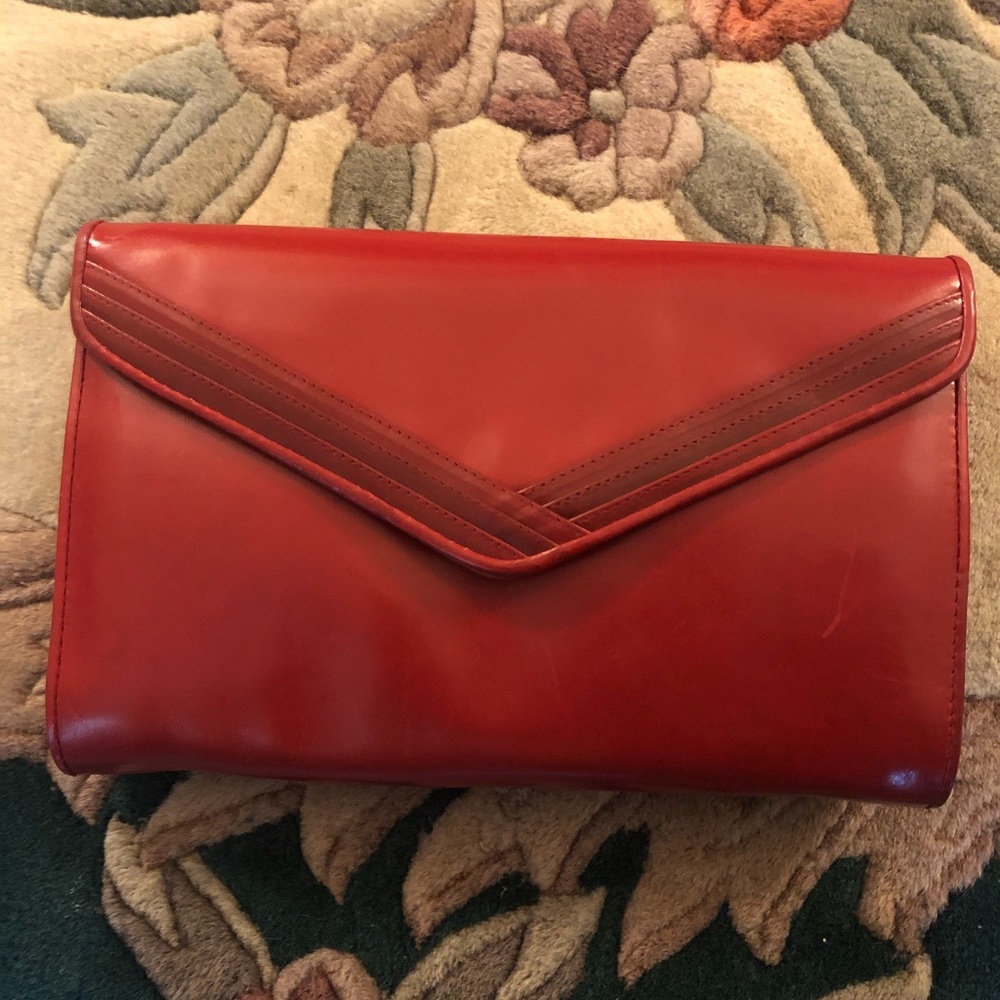 Brick Red Leather Handbag